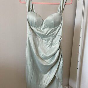 Sage Green Mini Dress